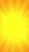 Loop of rays glow orange gold optical flare shine light from the top left animation, yellow light beams background. sun light lens flares art animation background. video