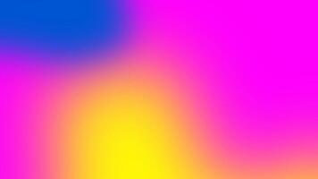 Abstract backdrop blurred blue, yellow, magenta soft gradient. background moving of multicolor slow motion background video