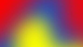 Abstract backdrop blurred red yellow blue soft gradient. background moving of multicolor slow motion background video