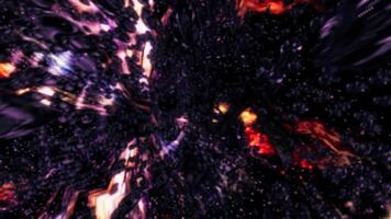 Abstract Level Up golden text with particles digital effect video