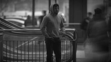 The Urban Movement displayed in striking Black and White imagery, showcasing complexity video