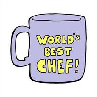 worlds best chef mug creative drawing video
