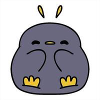 cartoon of a cute little penguin simple art video