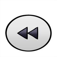 gradient shaded cartoon of a rewind button creative drawing video