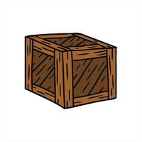 hand drawn cartoon doodle of a wooden crate creative drawing video