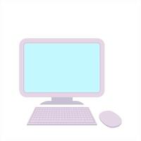 computer with wireless mouse and keyboard creative drawing video