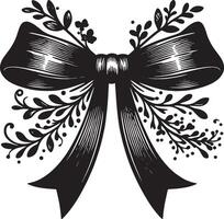 Chic and Elegant Bow Ribbon Art for Creative Projects vector