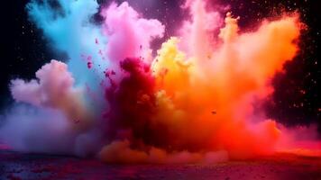 Vibrant Color Explosion Slow Motion Abstract video