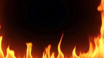 Fiery Frame Burning Fire Loop Background video
