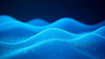Abstract Blue Waves Background video