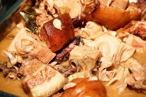 pork stew with jackfruit and beans photo