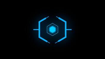 Target Animation with Flickering Effect on Transparent Background Alpha Channel Motion Graphic video