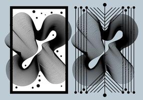 A modern geometric lines of border and frame. Perfect lines and shape. vector