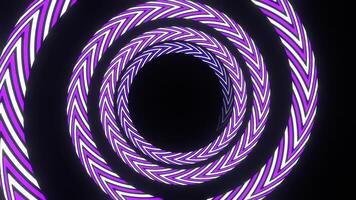 Purple and White Abstract Spiral Moving Background VJ Loop in 4K video