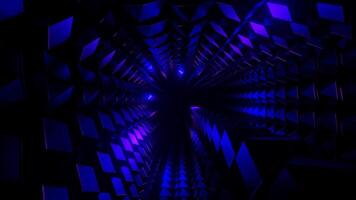 Blue and Purple Circular Descent Background VJ Loop in 4K video