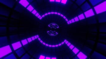 Purple and Light Green Changing Light Effect Tunnel Background VJ Loop in 4K video