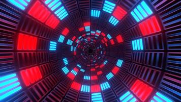 Red and Blue Cube Strobes Tunnel Background VJ Loop in 4K video
