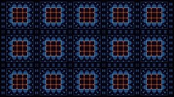 Cyan and Orange Abstract Visual Particles Strobe Effect Background VJ Loop in 4K video