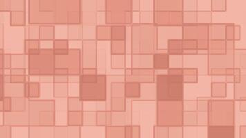 Abstract Salmon Pink Square Pattern Background video