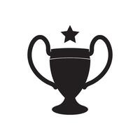 Trophy icon illustration design template vector