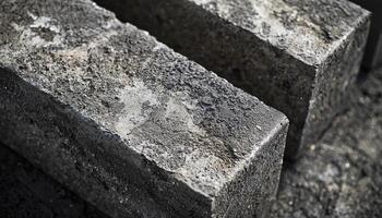 Gray Concrete Blocks Close Up Texture Detail photo