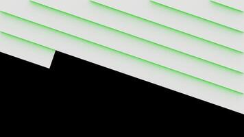 Animation Transition of White and Green Lines video