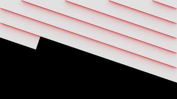 Animation Transition of White and Red Lines video