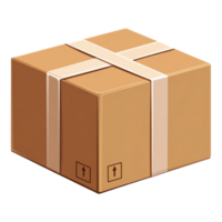 A brown box with a white stripe on it space text png