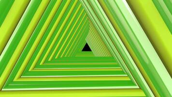 3D abstract triangle futuristic tunnel looped background animation 4K CG motion graphics video