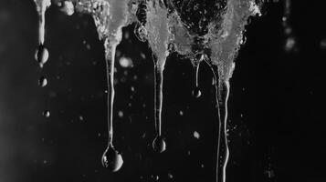 Suspended Frozen Droplets photo