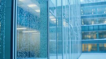 Intricate Ice Patterns on Windows photo