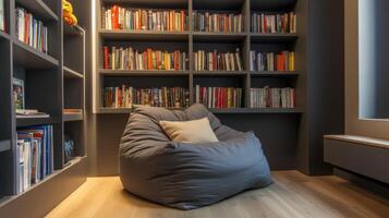 Reading Alcove with Beanbag Chair photo