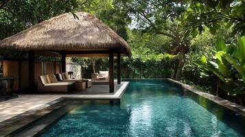 Breezy Cabana Beside Blue Pool photo