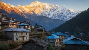 Sunrise Over Mountain Village photo