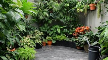 Lush Indoor Plant Display photo