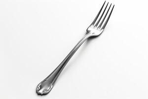 Fork, Fork Designs, Metal Look Fork isolated on white background. photo