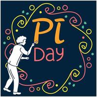 Science T-Shirt - Pi Day Graphic Tee for Science Enthusiasts vector