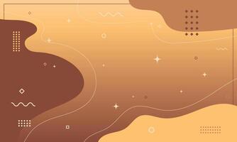 Chocolatte abstract background of flowing element trend design. vector