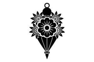 Floral Design, Ideal for Tattoos or Decorative Prints vector