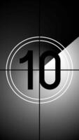 Classic countdown timer with gray background video