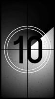 Classic countdown timer with grungy gray background video