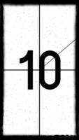 Flat design countdown clock with white grungy background video