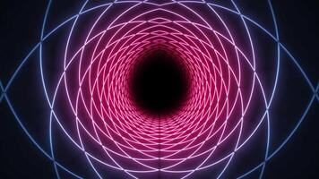VJ Loop Of 3D 80s Synthwave Neon Retro Background Loop video