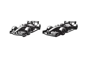 Minimalist Formula Race Car Artwork vector