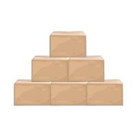 Illustration of Stack of Boxes vector
