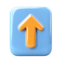 Bright, cheerful arrow icon for user interaction and navigation. png
