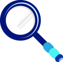 magnifying glass, search icon, blue magnifier free png