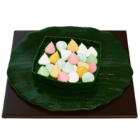 Thai Dessert , Allure On transparent background , 3D Rendering png