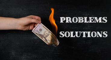 The image conveys the idea that problems can be solved photo