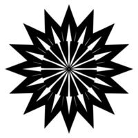 Starburst Inspired Floral Ornament Design Color and Intricate Patterns vector